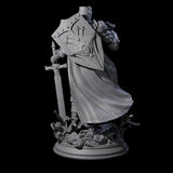 Sunbaked Human Paladin Miniature for Dungeons and Dragons, Pathfinder or other TTRPGs