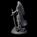 Sunbaked Human Paladin Miniature for Dungeons and Dragons, Pathfinder or other TTRPGs