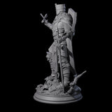 Sunbaked Human Paladin Miniature for Dungeons and Dragons, Pathfinder or other TTRPGs