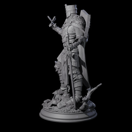Sunbaked Human Paladin Miniature for Dungeons and Dragons, Pathfinder or other TTRPGs