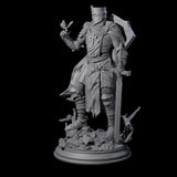 Sunbaked Human Paladin Miniature for Dungeons and Dragons, Pathfinder or other TTRPGs