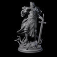 Sunbaked Human Paladin Miniature for Dungeons and Dragons, Pathfinder or other TTRPGs