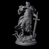Sunbaked Human Paladin Miniature for Dungeons and Dragons, Pathfinder or other TTRPGs