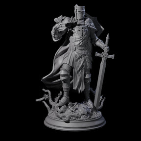 Sunbaked Human Paladin Miniature for Dungeons and Dragons, Pathfinder or other TTRPGs