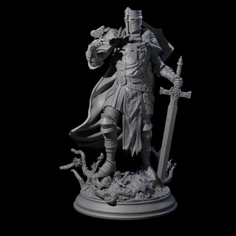Sunbaked Human Paladin Miniature for Dungeons and Dragons, Pathfinder or other TTRPGs