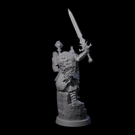 Supreme Skeleton Knight Miniature for Dungeons and Dragons, Pathfinder or other TTRPGs