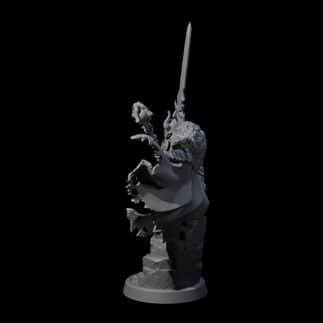 Supreme Skeleton Knight Miniature for Dungeons and Dragons, Pathfinder or other TTRPGs