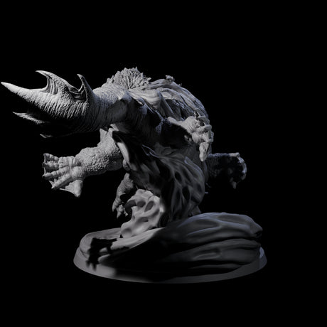 Surfing Dragon Turtle Miniature for Dungeons and Dragons, Pathfinder or other TTRPGs