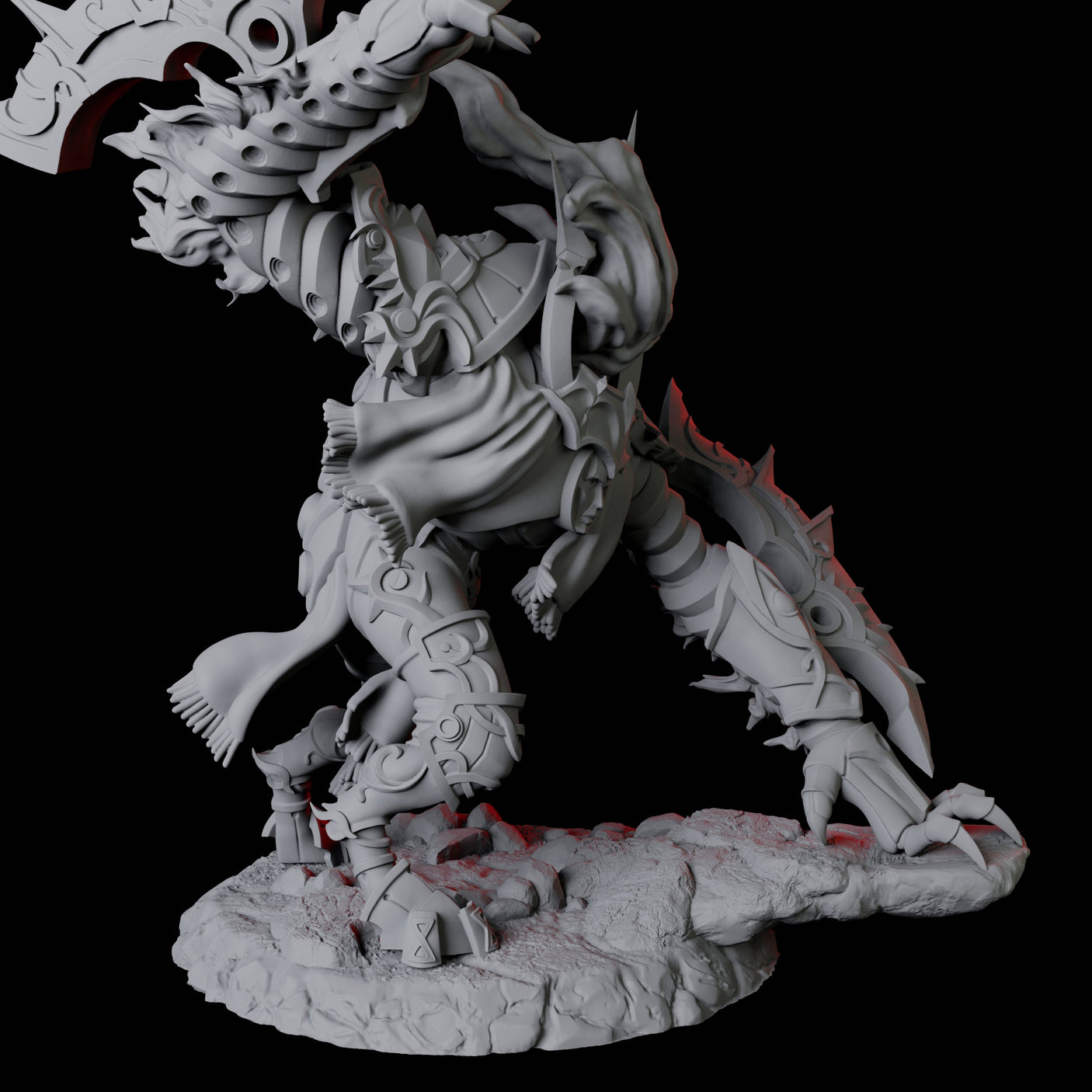 Surging Bastion Archon A Miniature for Dungeons and Dragons, Pathfinder or other TTRPGs