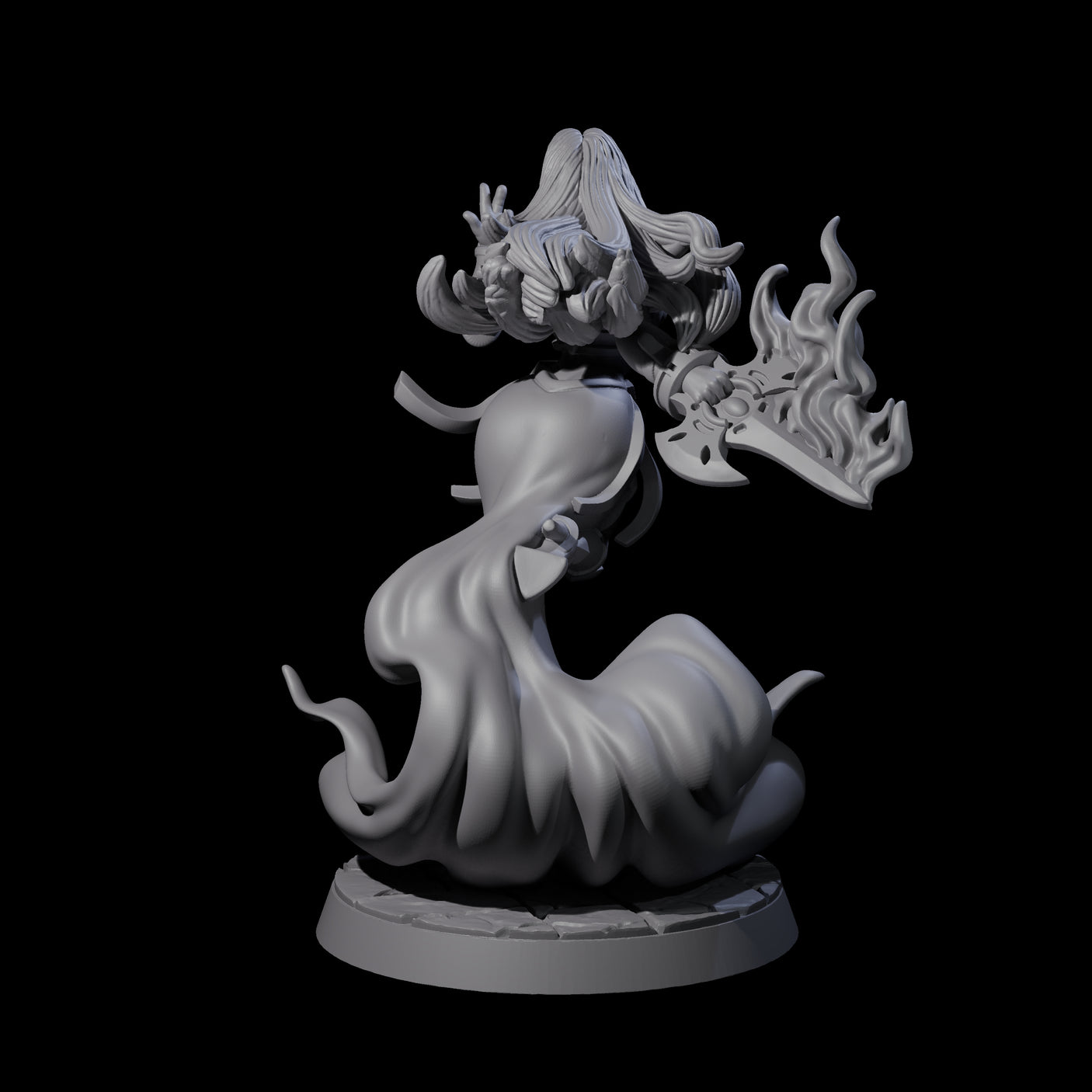 Surging Cleric of the Light Miniature for Dungeons and Dragons, Pathfinder or other TTRPGs