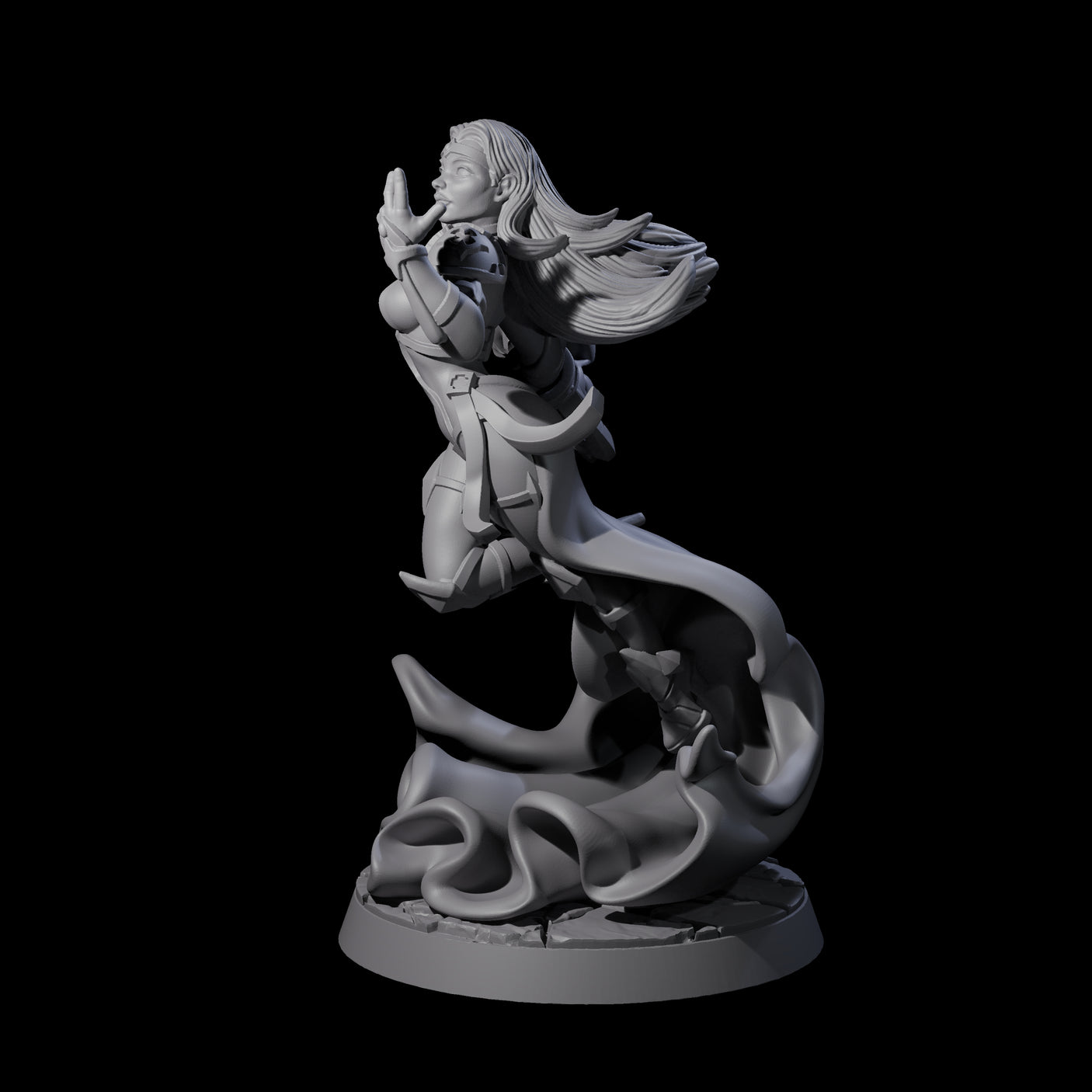 Surging Cleric of the Light Miniature for Dungeons and Dragons, Pathfinder or other TTRPGs