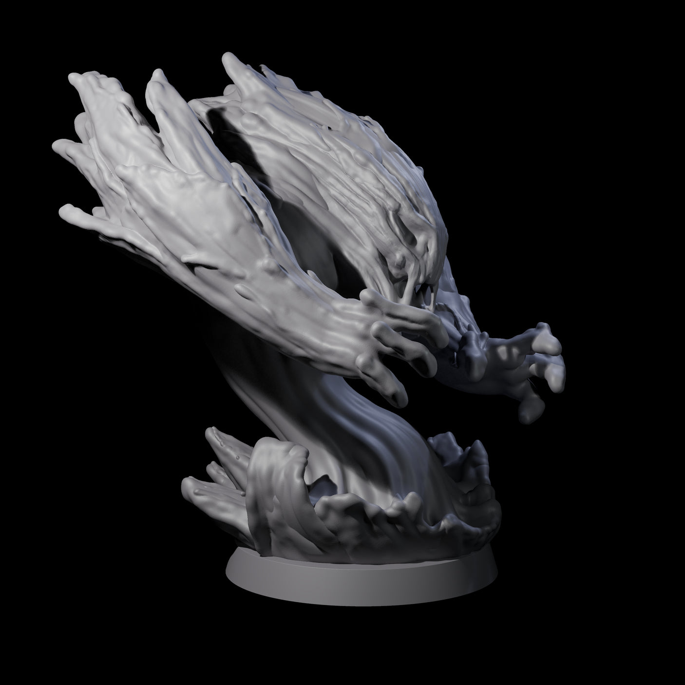 Surging Water Mephit Miniature for Dungeons and Dragons, Pathfinder or other TTRPGs