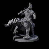 Surprise Dwarf Drake Rider B Miniature for Dungeons and Dragons, Pathfinder or other TTRPGs