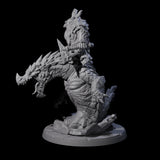Surprise Dwarf Drake Rider C Miniature for Dungeons and Dragons, Pathfinder or other TTRPGs