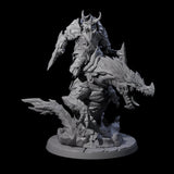 Surprise Dwarf Drake Rider C Miniature for Dungeons and Dragons, Pathfinder or other TTRPGs