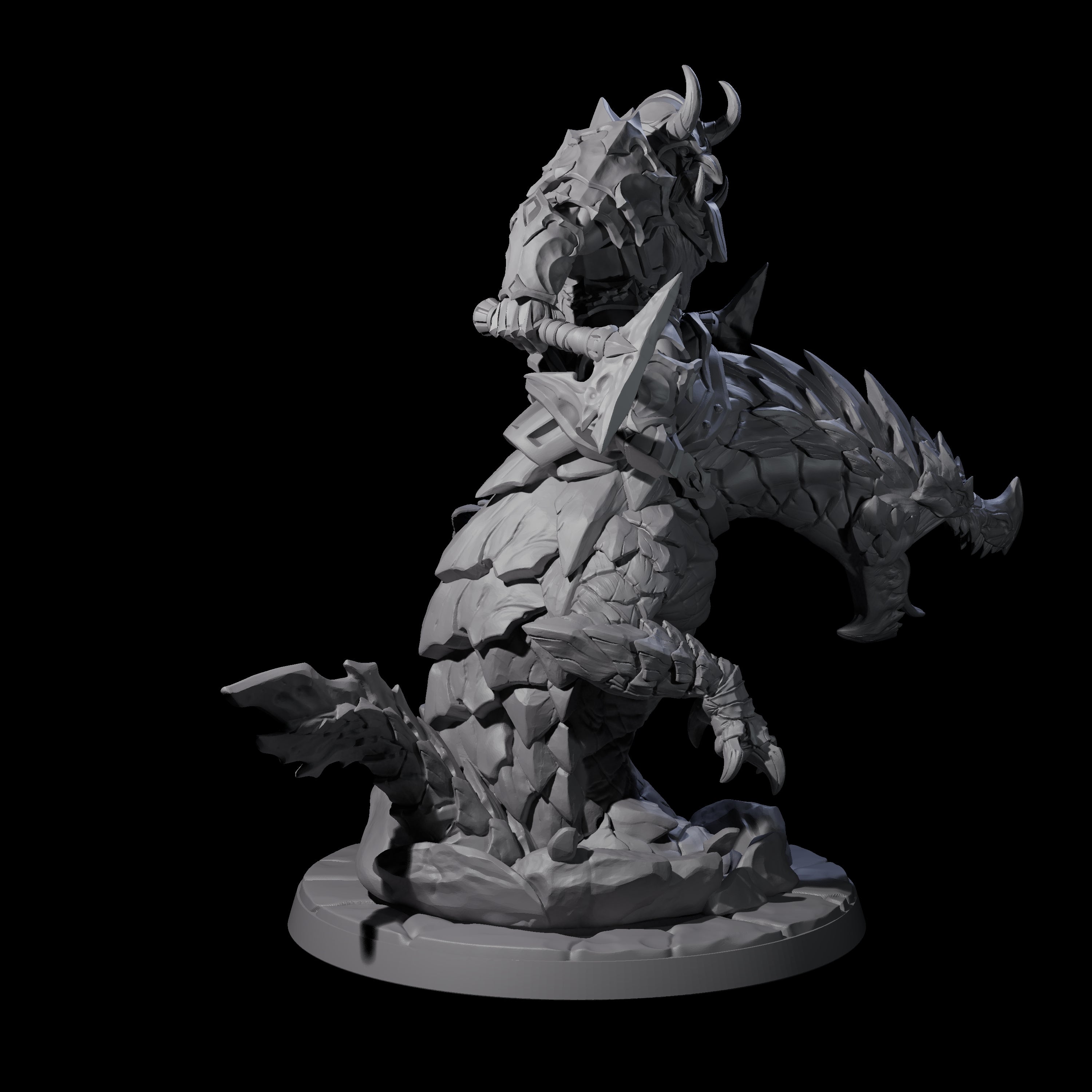 Surprise Dwarf Drake Rider C Miniature for Dungeons and Dragons, Pathfinder or other TTRPGs