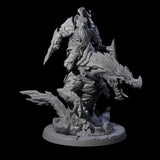 Surprise Dwarf Drake Rider C Miniature for Dungeons and Dragons, Pathfinder or other TTRPGs