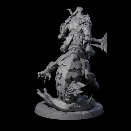 Surprise Dwarf Drake Rider C Miniature for Dungeons and Dragons, Pathfinder or other TTRPGs