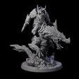 Surprise Dwarf Drake Rider C Miniature for Dungeons and Dragons, Pathfinder or other TTRPGs
