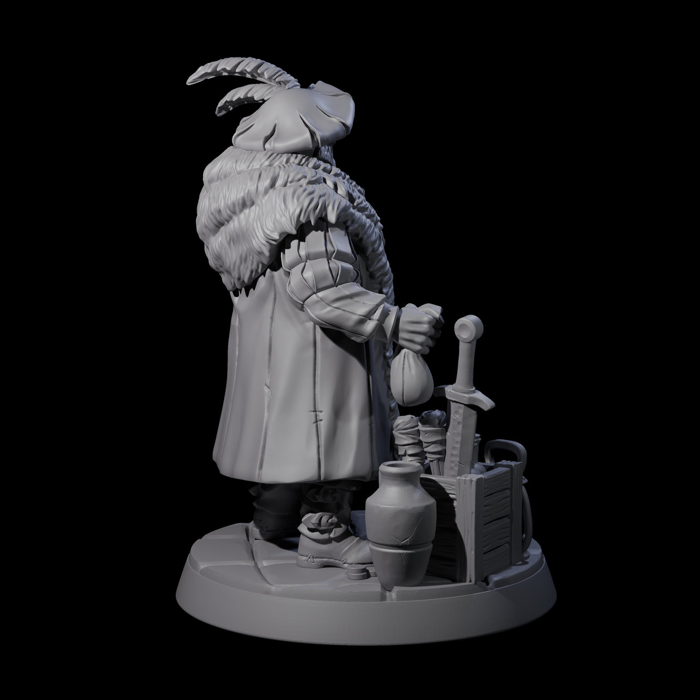 Swaggering Burgermeister Miniature for Dungeons and Dragons, Pathfinder or other TTRPGs