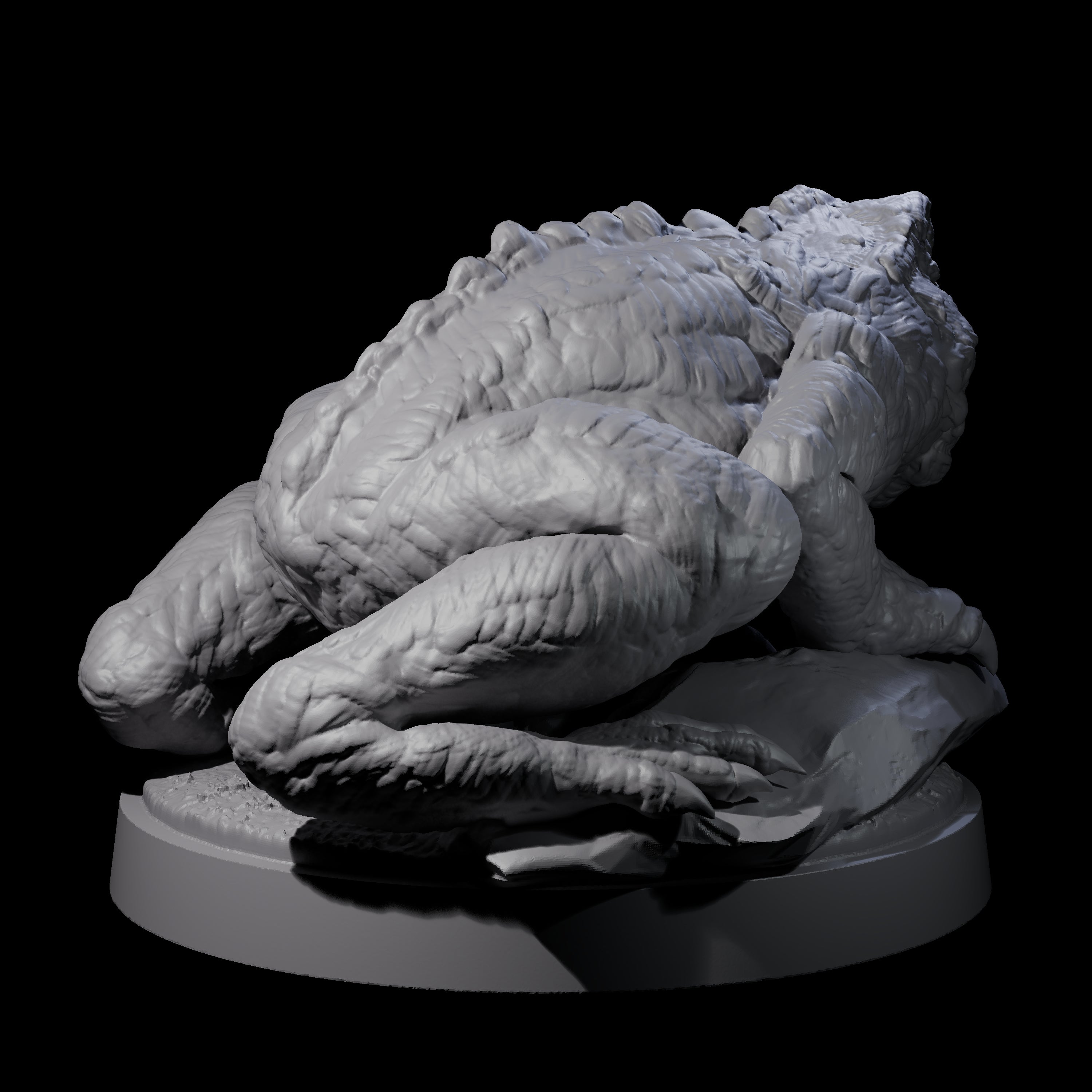 Swamp Lurking Giant Toad Miniature for Dungeons and Dragons, Pathfinder or other TTRPGs