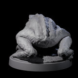 Swamp Lurking Giant Toad Miniature for Dungeons and Dragons, Pathfinder or other TTRPGs