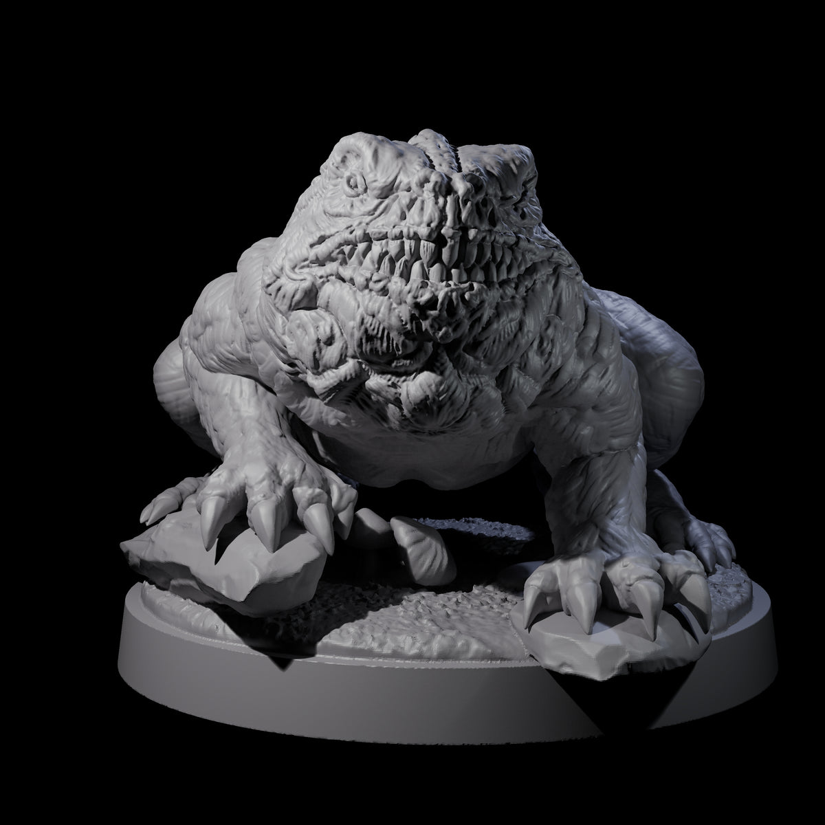 Swamp Lurking Giant Toad Miniature for Dungeons and Dragons, Pathfinder or other TTRPGs