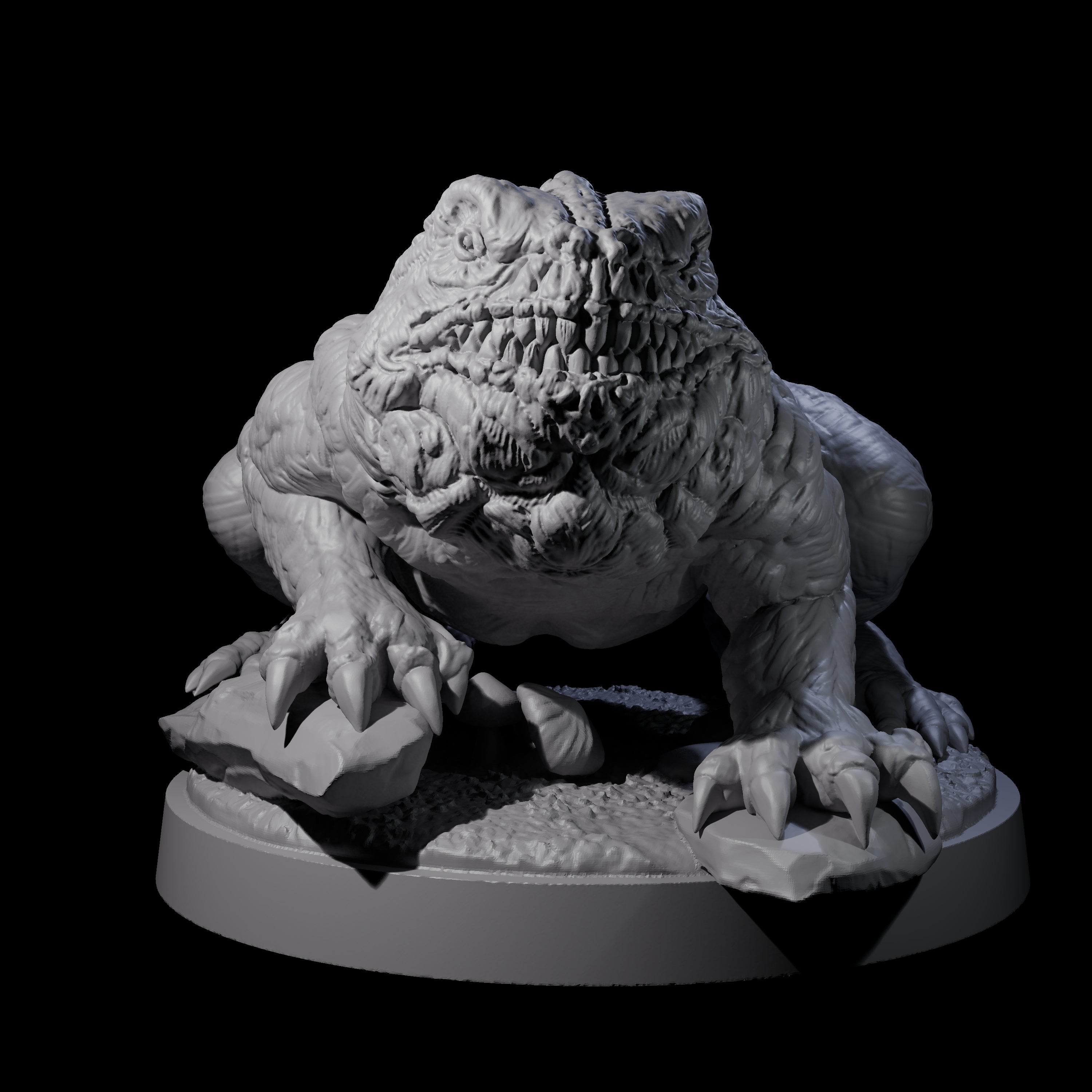 Swamp Lurking Giant Toad Miniature for Dungeons and Dragons, Pathfinder or other TTRPGs
