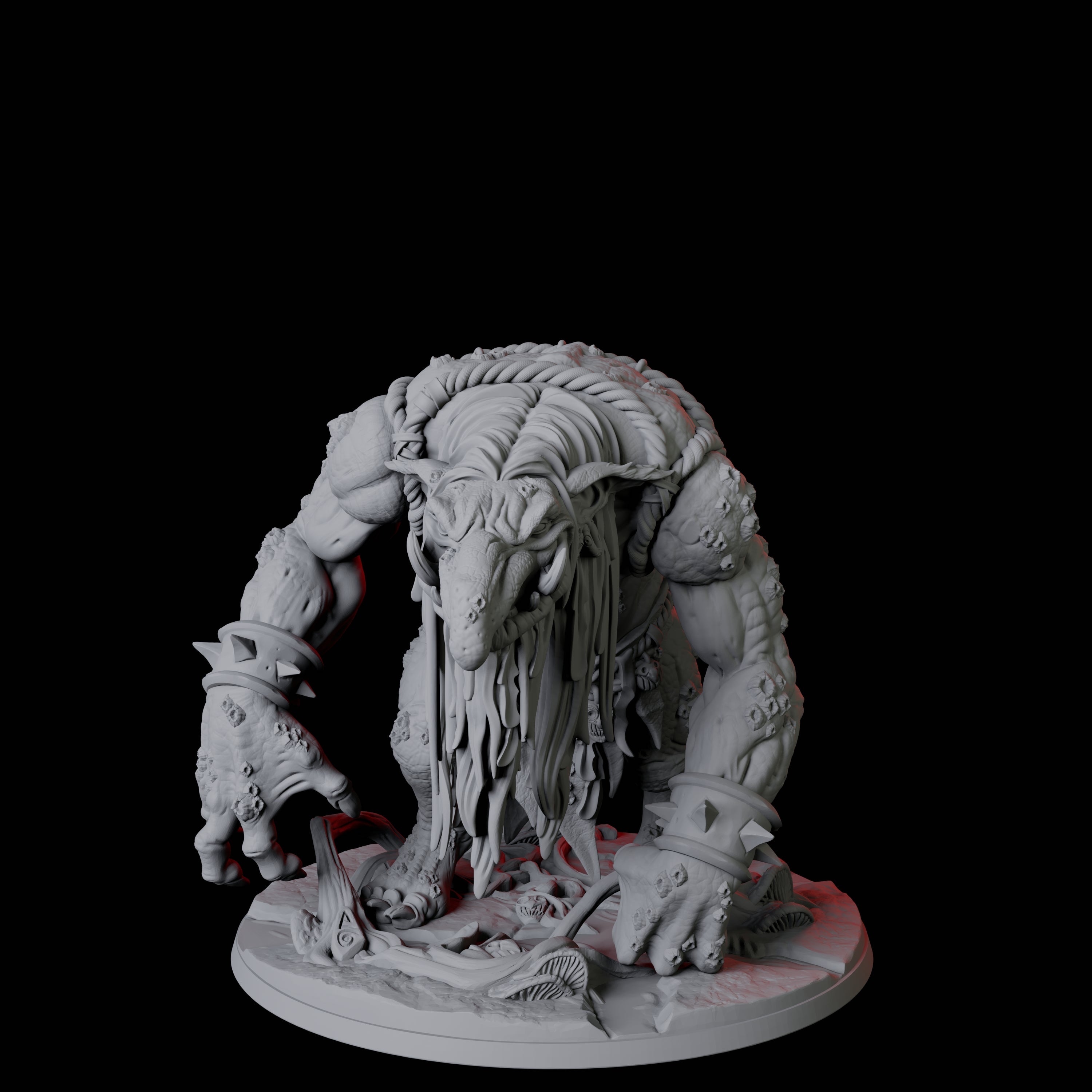 Swamp Troll Miniature for Dungeons and Dragons, Pathfinder or other TTRPGs