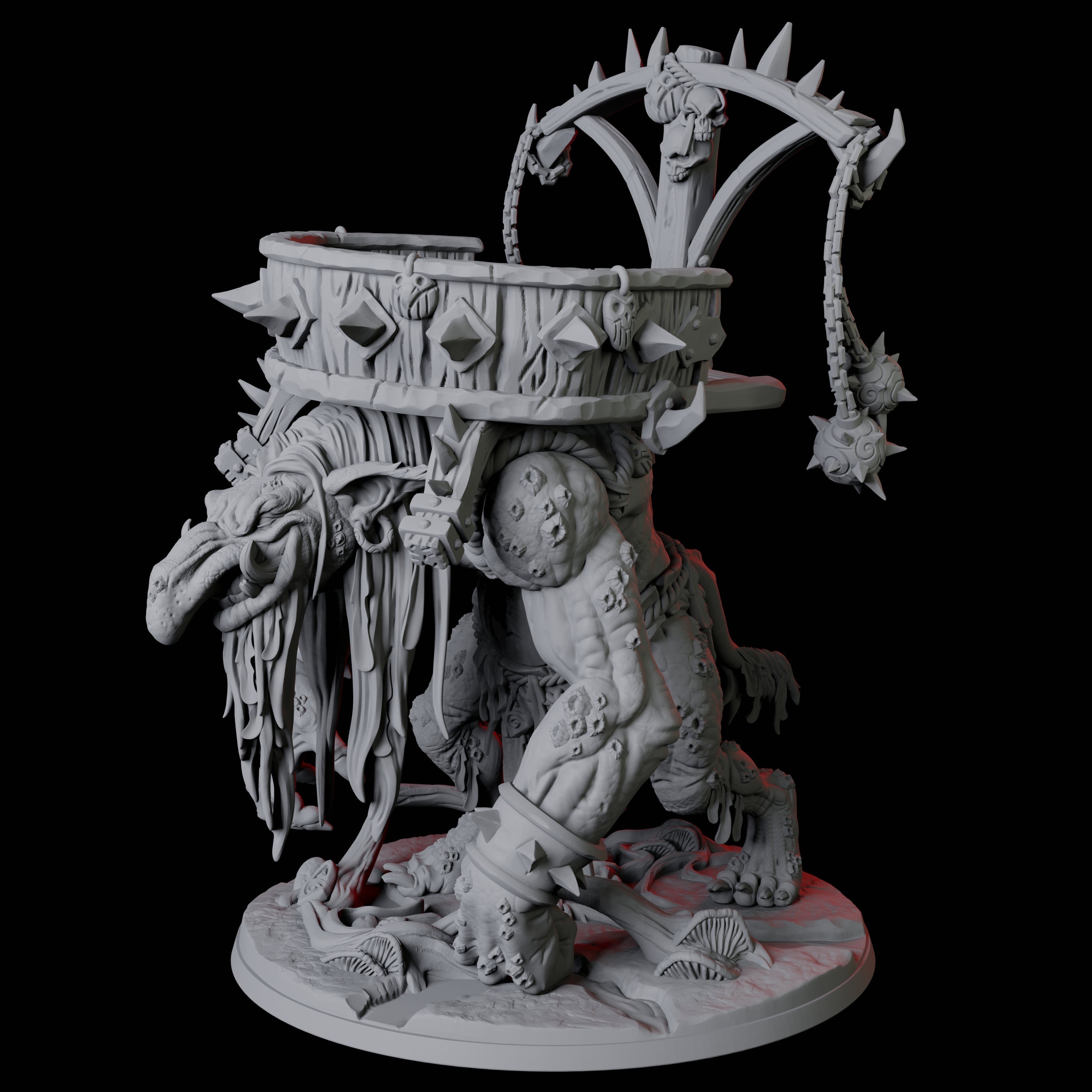 Swamp Troll Miniature for Dungeons and Dragons, Pathfinder or other TTRPGs