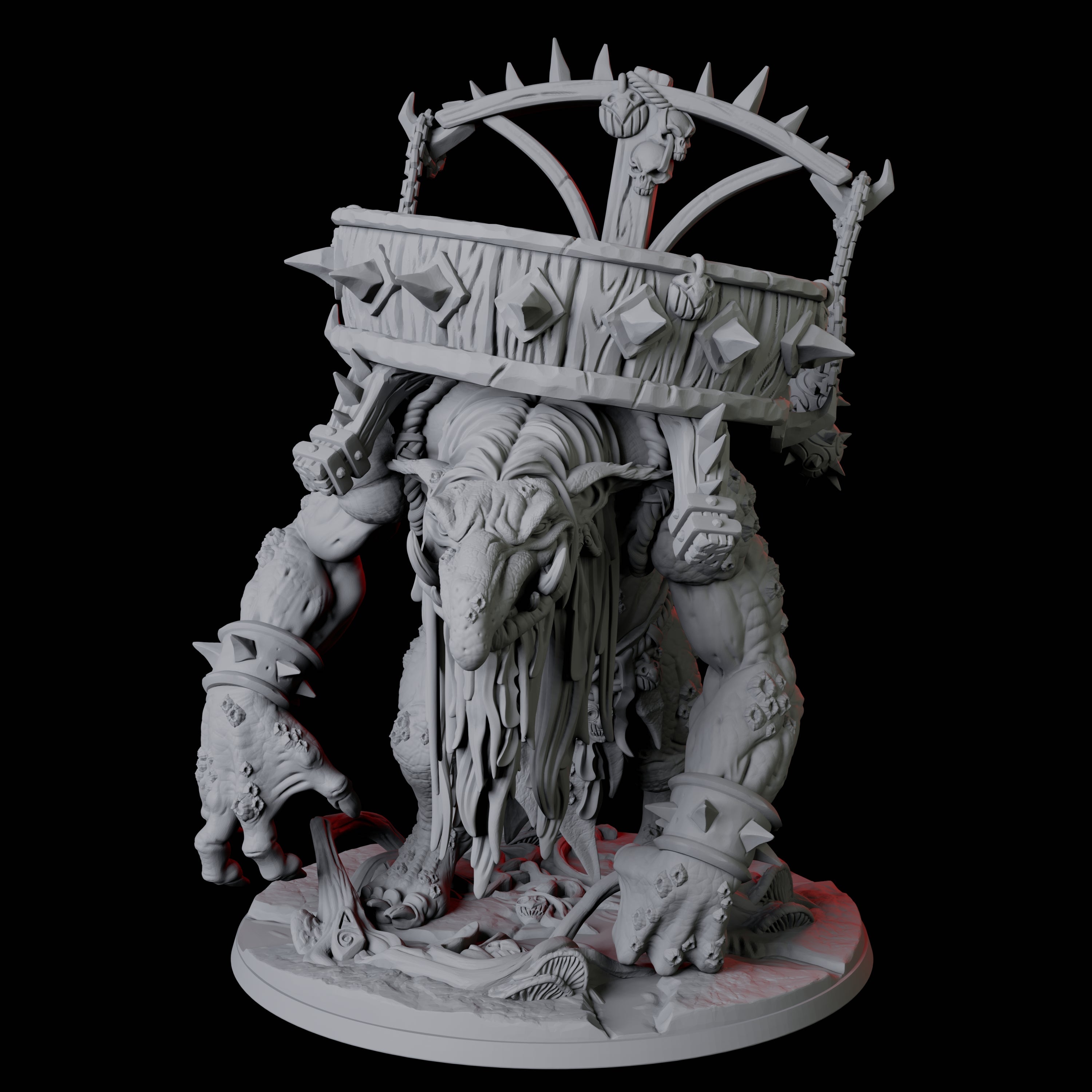 Swamp Troll Miniature for Dungeons and Dragons, Pathfinder or other TTRPGs