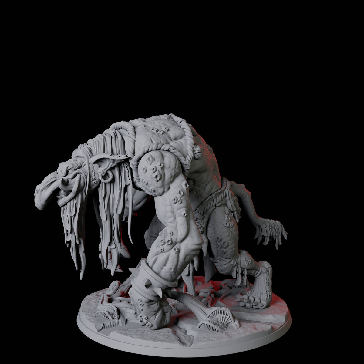 Swamp Troll Miniature for Dungeons and Dragons, Pathfinder or other TTRPGs