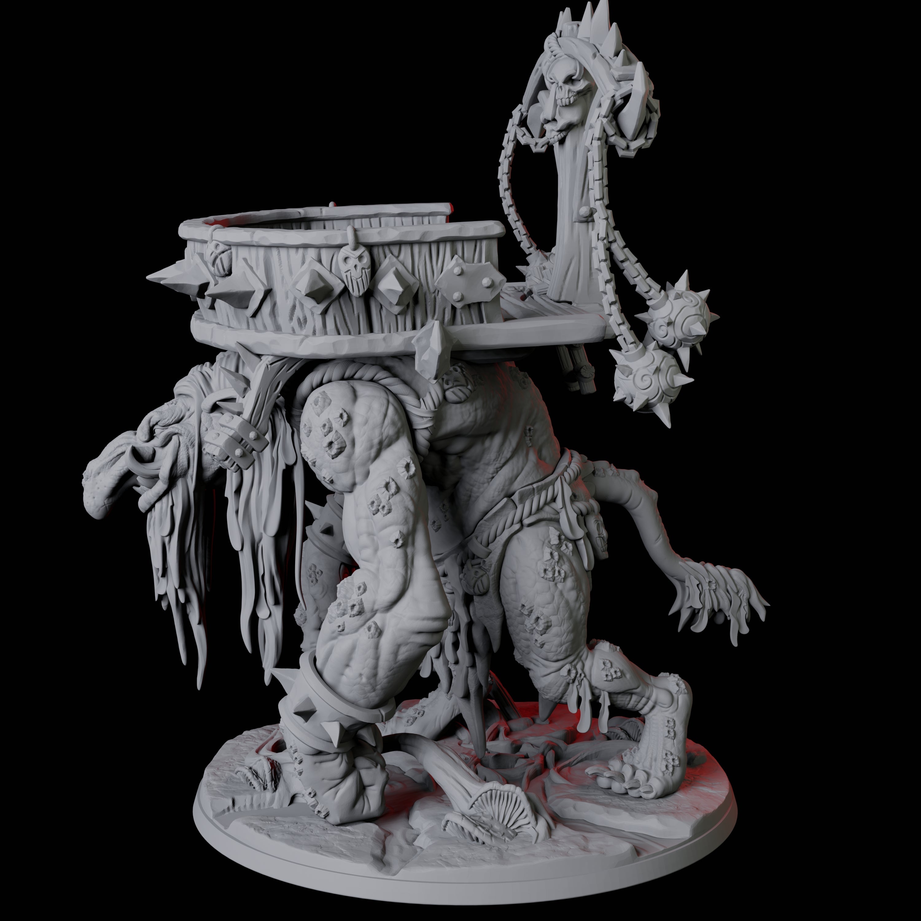 Swamp Troll Miniature for Dungeons and Dragons, Pathfinder or other TTRPGs