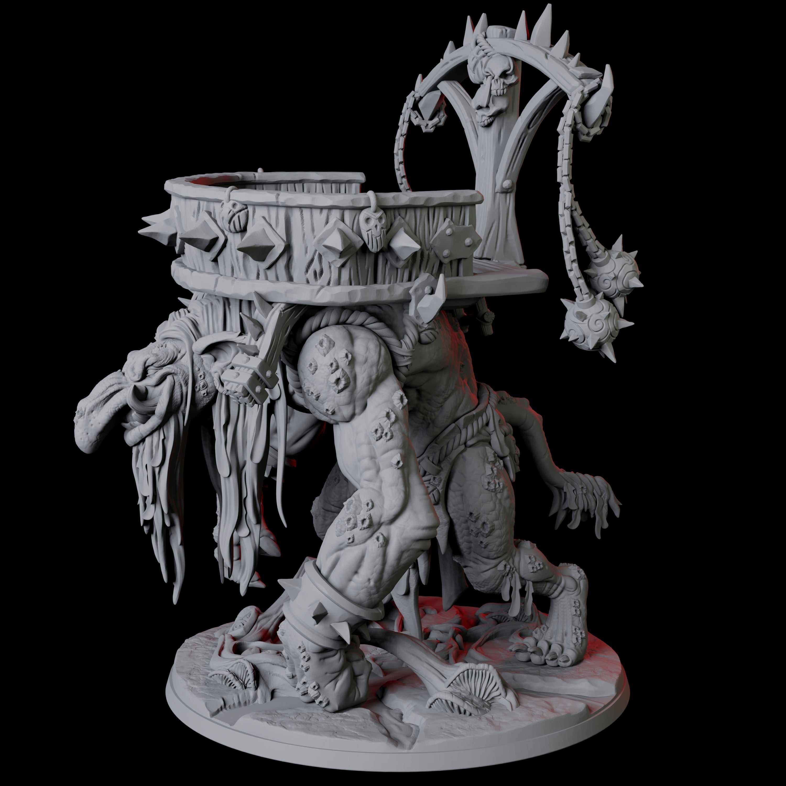 Swamp Troll Miniature for Dungeons and Dragons, Pathfinder or other TTRPGs