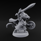 Swashbuckling Mousling Warrior Miniature for Dungeons and Dragons, Pathfinder or other TTRPGs