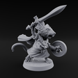 Swashbuckling Mousling Warrior Miniature for Dungeons and Dragons, Pathfinder or other TTRPGs