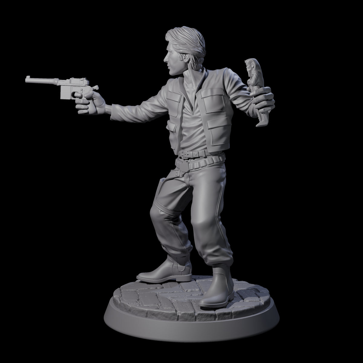 Swashbulking Archeologist Miniature for Dungeons and Dragons, Pathfinder or other TTRPGs
