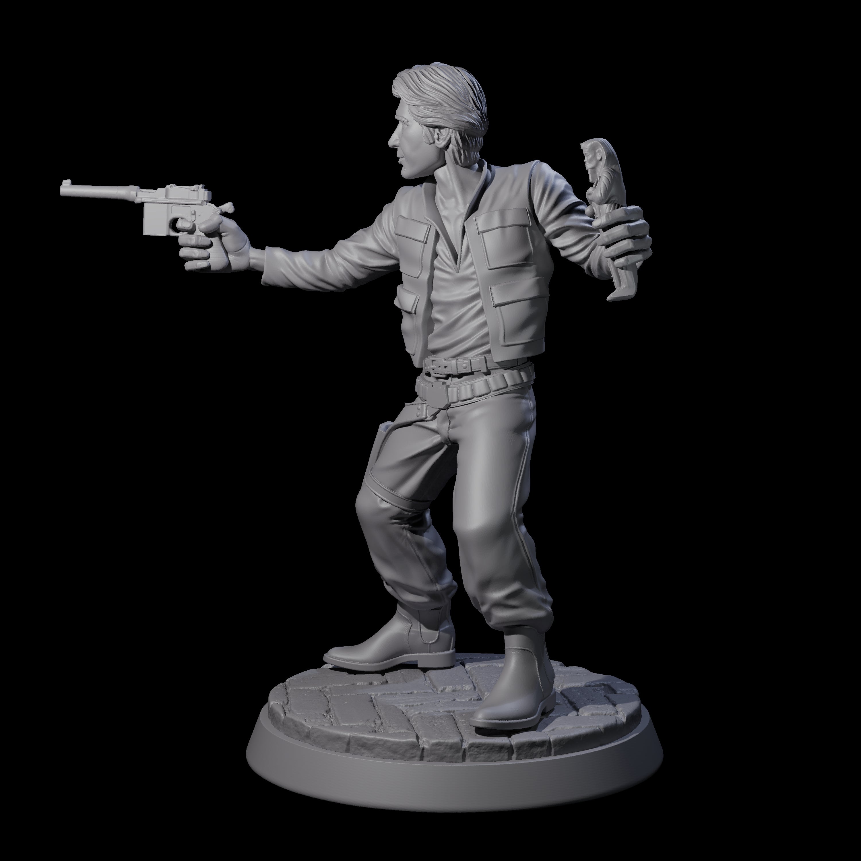 Swashbulking Archeologist Miniature for Dungeons and Dragons, Pathfinder or other TTRPGs