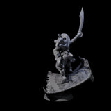 Sweeping Princess on Magic Carpet Miniature for Dungeons and Dragons, Pathfinder or other TTRPGs