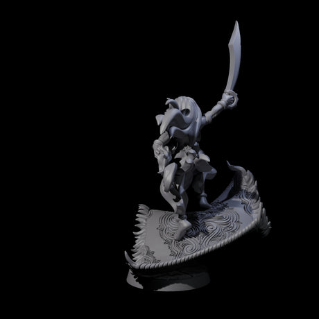 Sweeping Princess on Magic Carpet Miniature for Dungeons and Dragons, Pathfinder or other TTRPGs