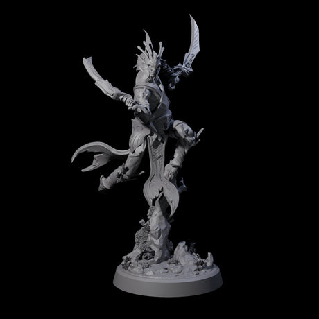Swinging Abyssal Myrmidon A Miniature for Dungeons and Dragons, Pathfinder or other TTRPGs