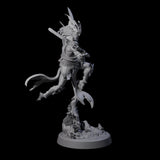 Swinging Abyssal Myrmidon A Miniature for Dungeons and Dragons, Pathfinder or other TTRPGs