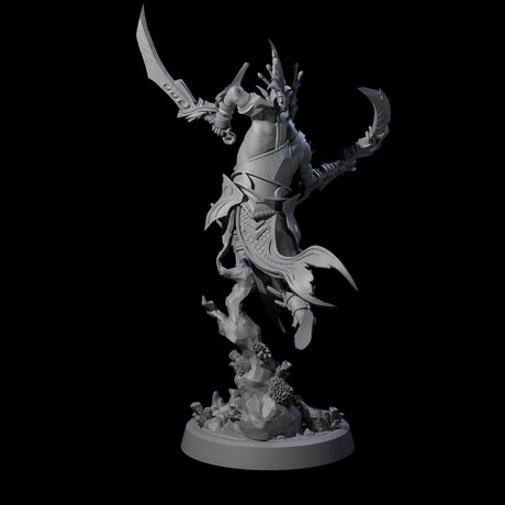 Swinging Abyssal Myrmidon A Miniature for Dungeons and Dragons, Pathfinder or other TTRPGs