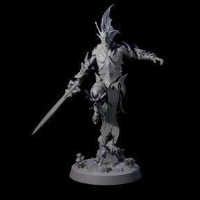 Swinging Abyssal Myrmidon B Miniature for Dungeons and Dragons, Pathfinder or other TTRPGs