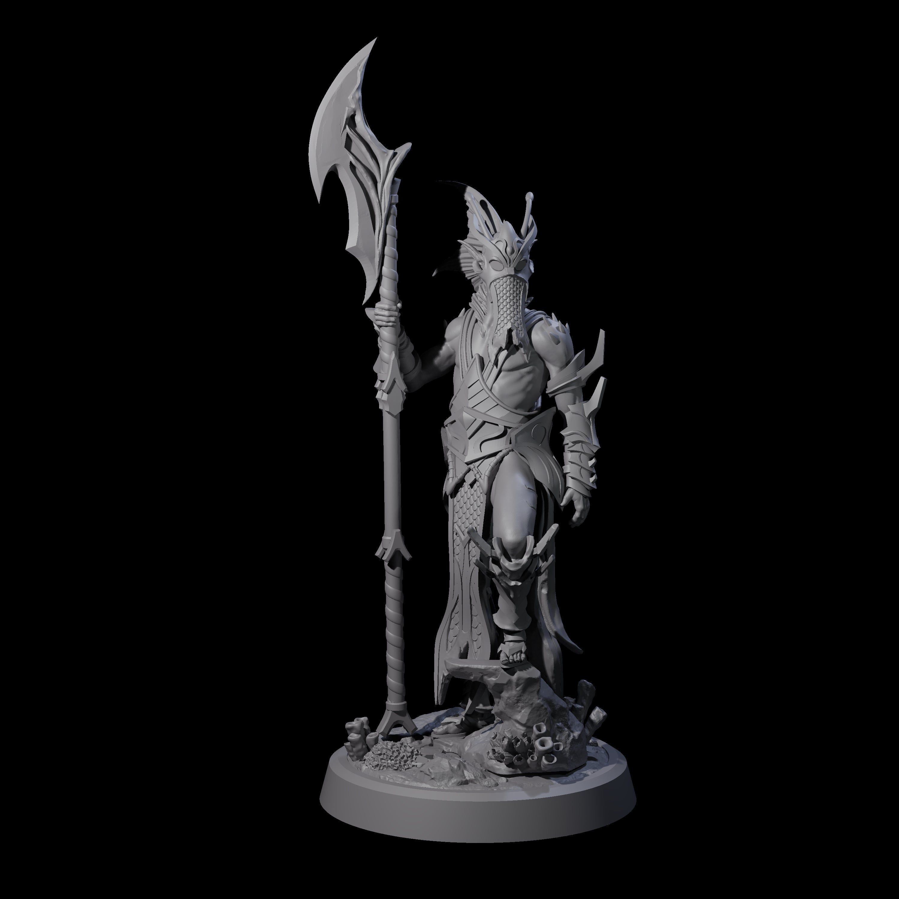 Swinging Abyssal Myrmidon C Miniature for Dungeons and Dragons, Pathfinder or other TTRPGs
