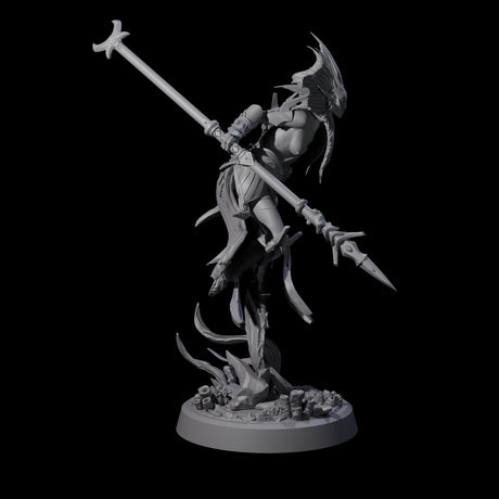 Swinging Abyssal Myrmidon D Miniature for Dungeons and Dragons, Pathfinder or other TTRPGs