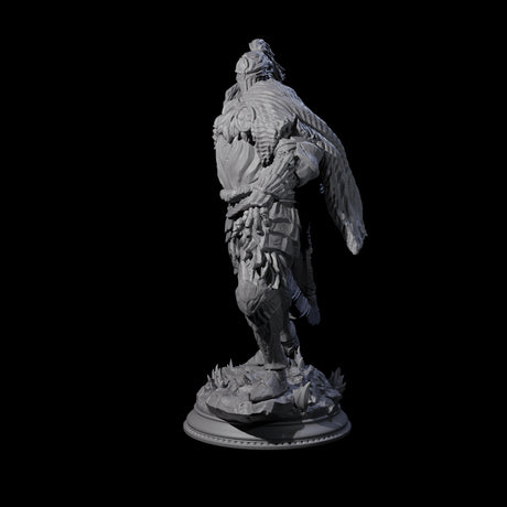 Swinging Armoured Champion Miniature for Dungeons and Dragons, Pathfinder or other TTRPGs