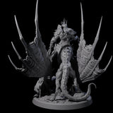 Swinging Bat-Like Cambion A Miniature for Dungeons and Dragons, Pathfinder or other TTRPGs