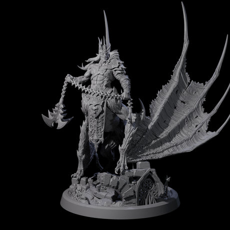 Swinging Bat-Like Cambion A Miniature for Dungeons and Dragons, Pathfinder or other TTRPGs