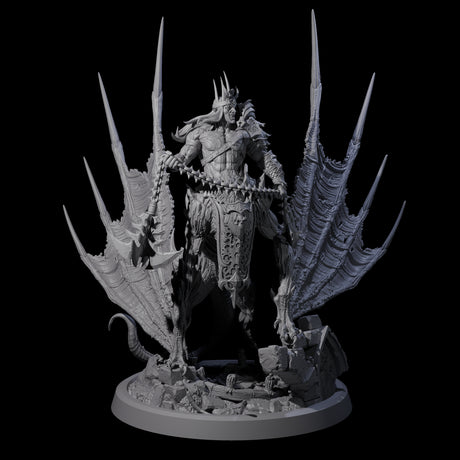 Swinging Bat-Like Cambion A Miniature for Dungeons and Dragons, Pathfinder or other TTRPGs